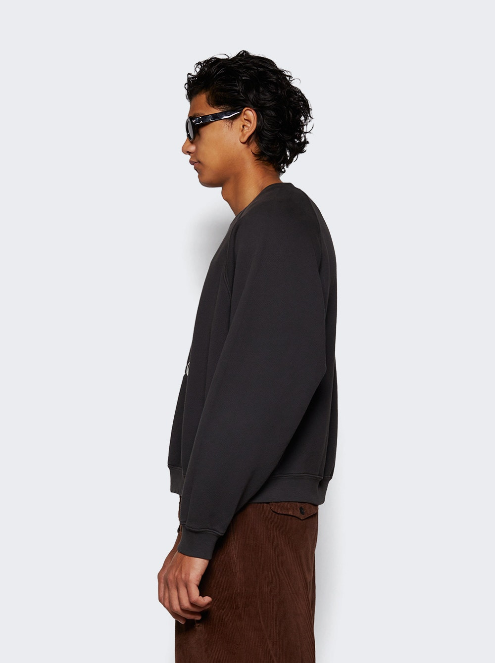 Le Rosey Raglan Sweatshirt Faded Black - 4