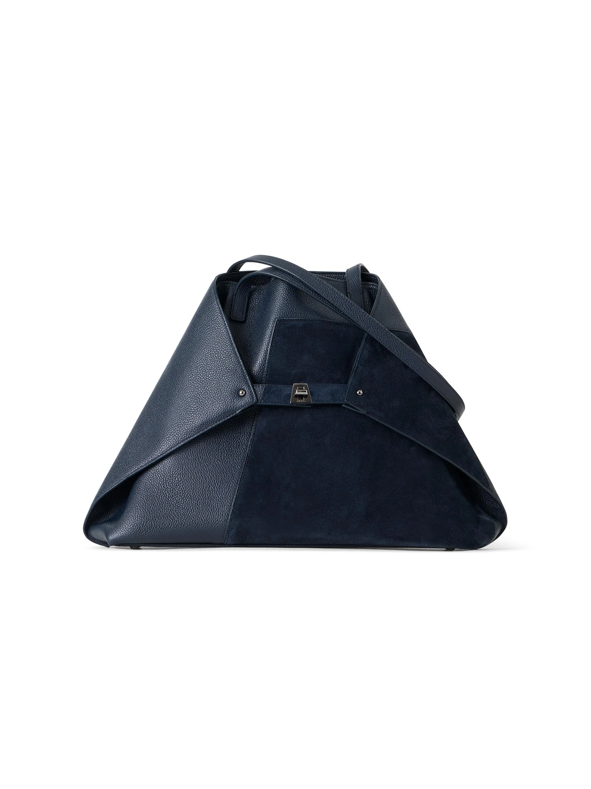 Women's Ai Medium Leather Tote Bag - Denim - 1