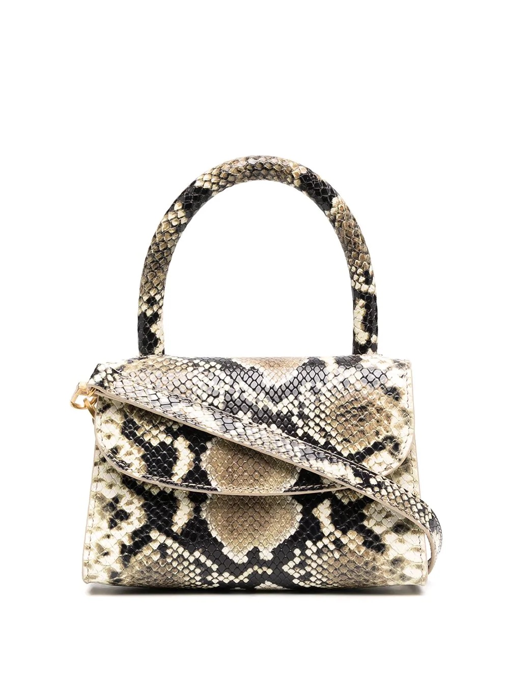 snake-skin leather bag - 1