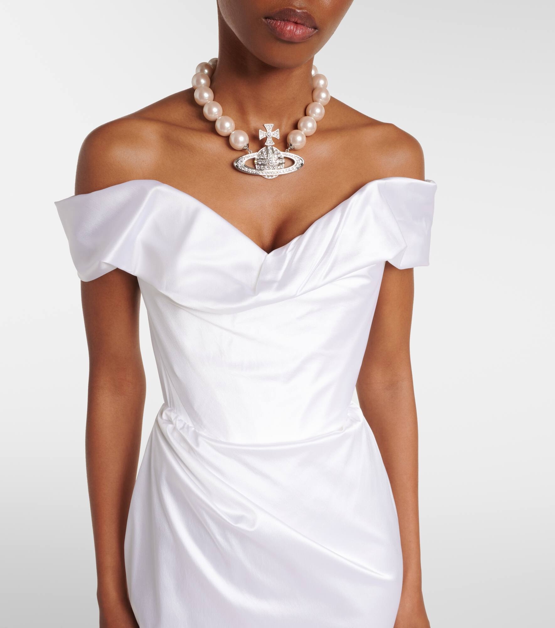 Bridal Nova Cora satin corset gown - 4