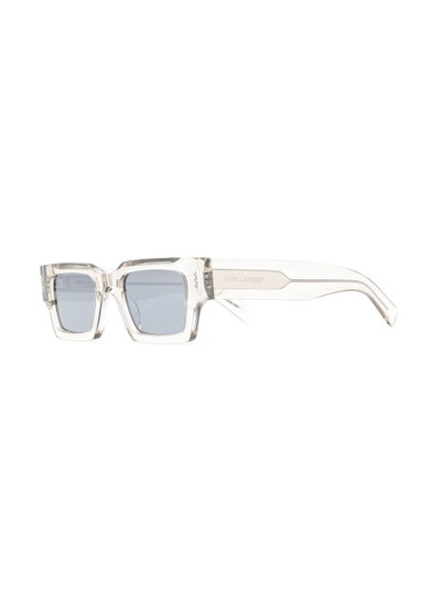 SAINT LAURENT SL572 square-frame tinted sunglasses outlook