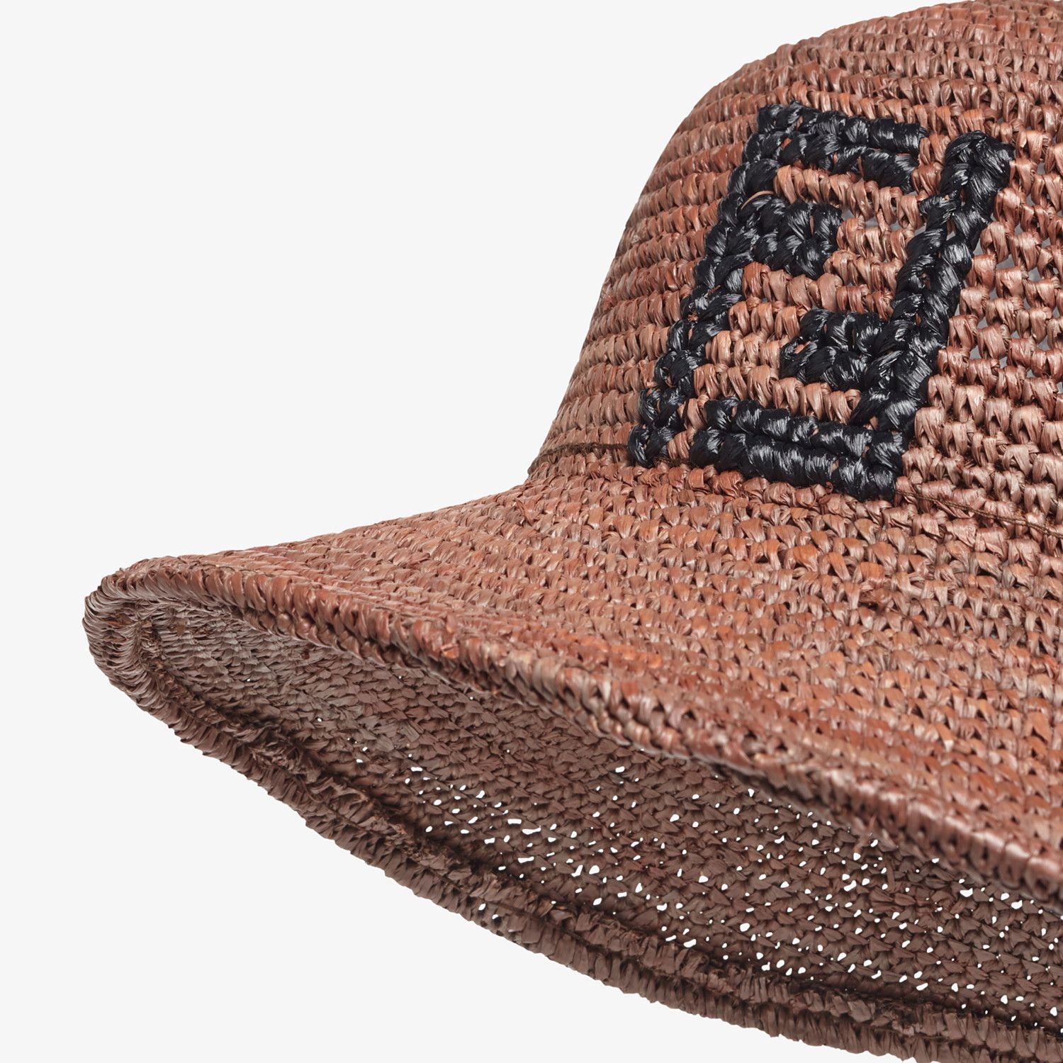 Brown raffia bucket hat - 2