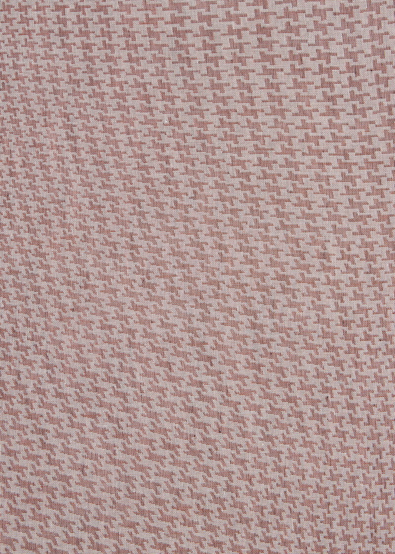 Orange Cotton-Blend Optic Houndstooth Scarf 4