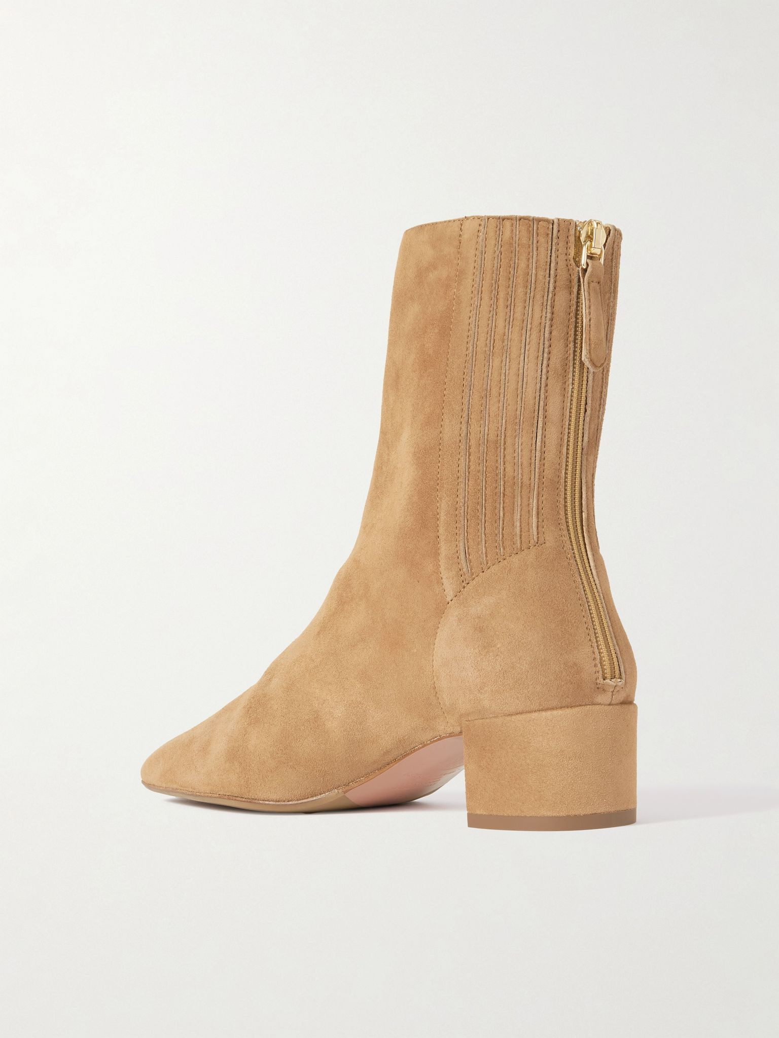 Saint Honoré 35 suede ankle boots Camel - 3