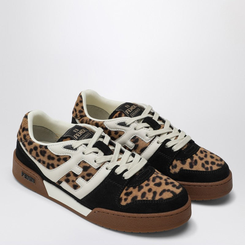 Fendi Lace-Up Trainers Match In Calfskin And Suede Women - 2