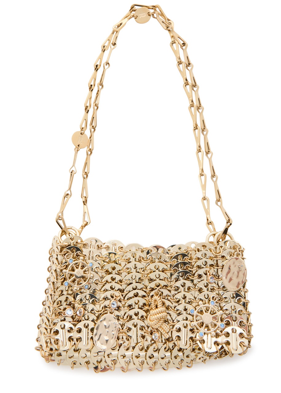 Rabanne 1969 Disc Mini Charm-embellished Shoulder bag - 1