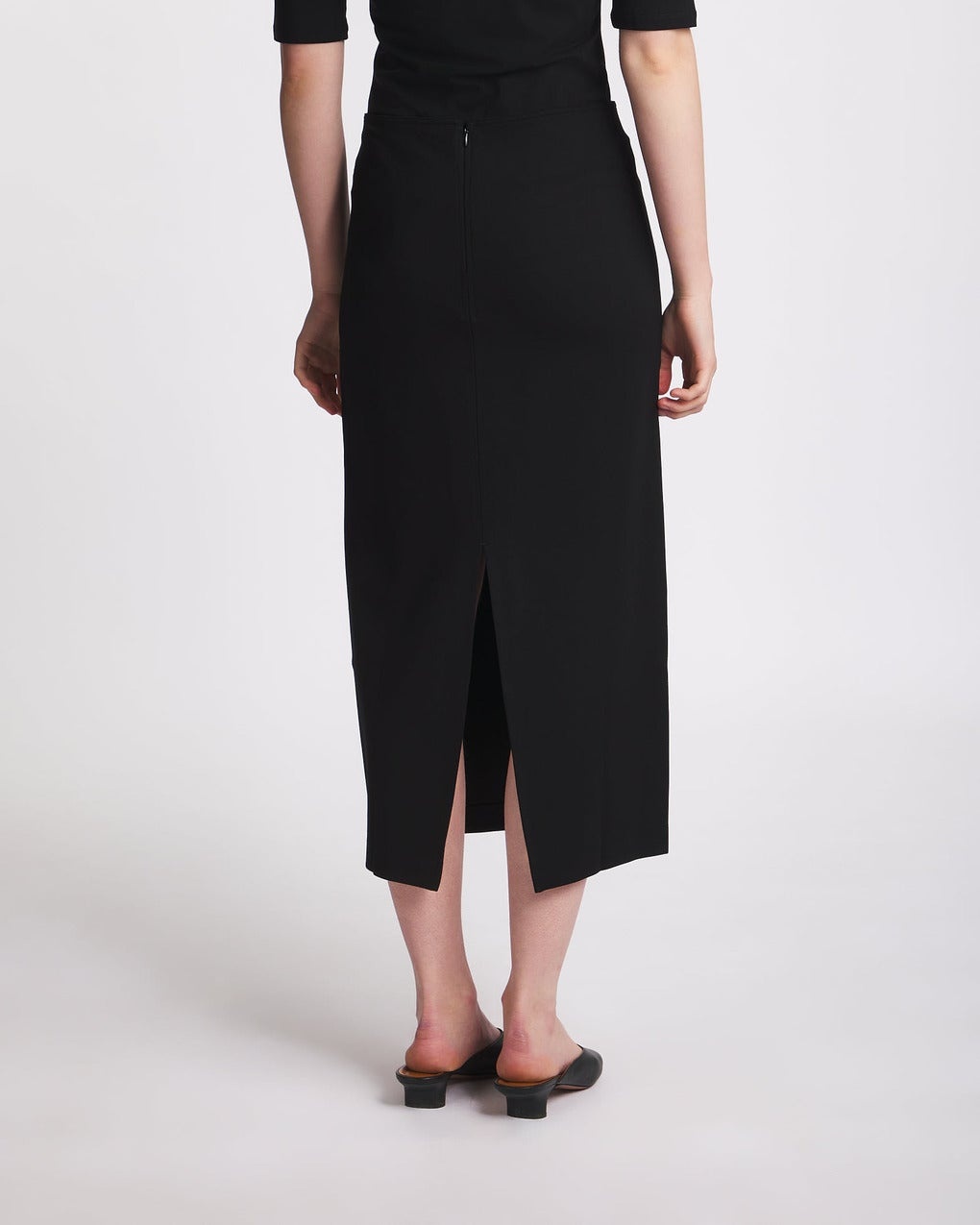 Skirt Jersey Pencil Black - 4