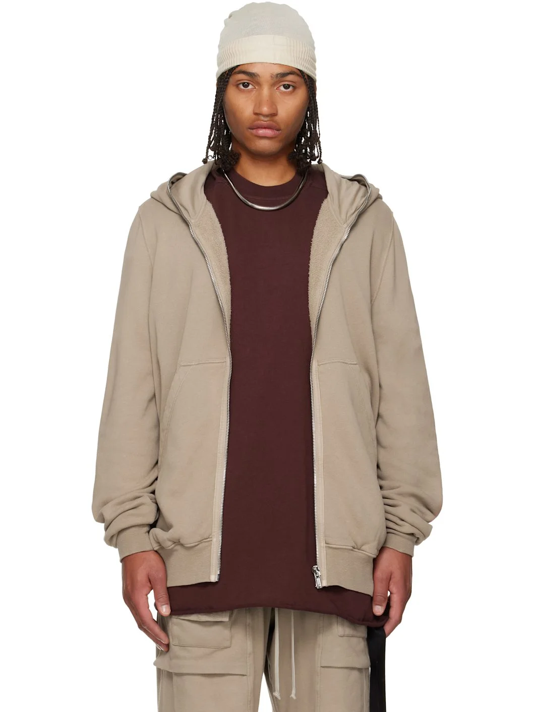 Taupe Concordians Jumbo Hoodie - 1