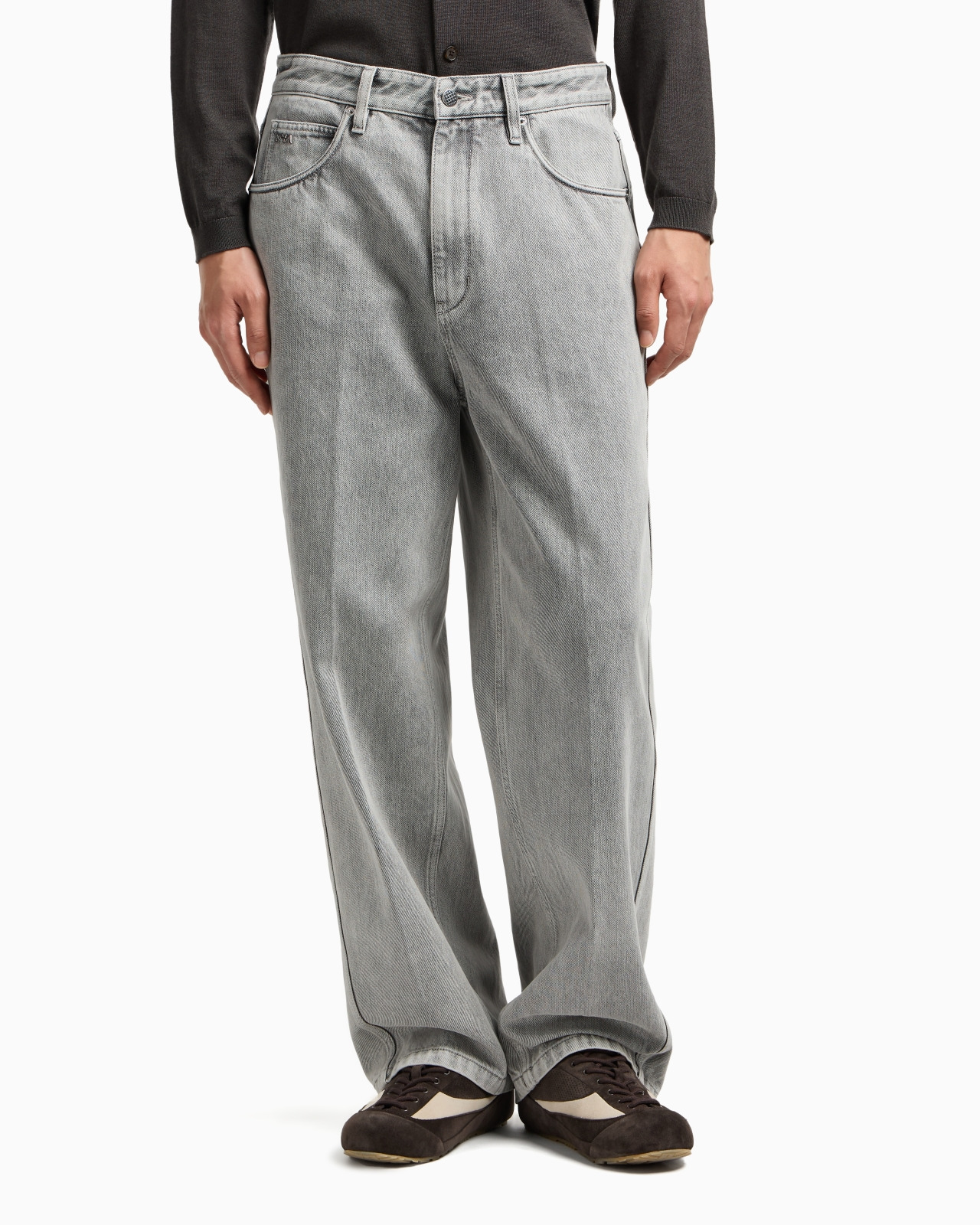 ASV J80 BAGGY TWIST-FIT JEANS IN STONE-WASHED BLEACHED DENIM - 4