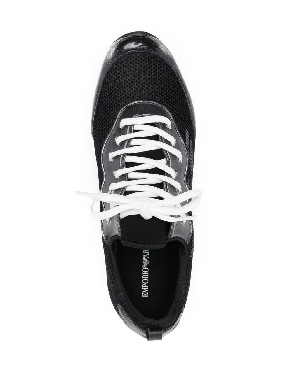 transparent-detail low-top sneakers - 4