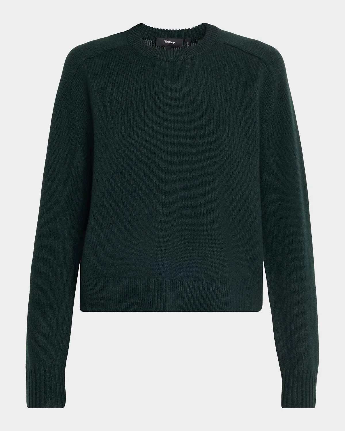 Cashmere Cropped Crewneck Sweater - 1