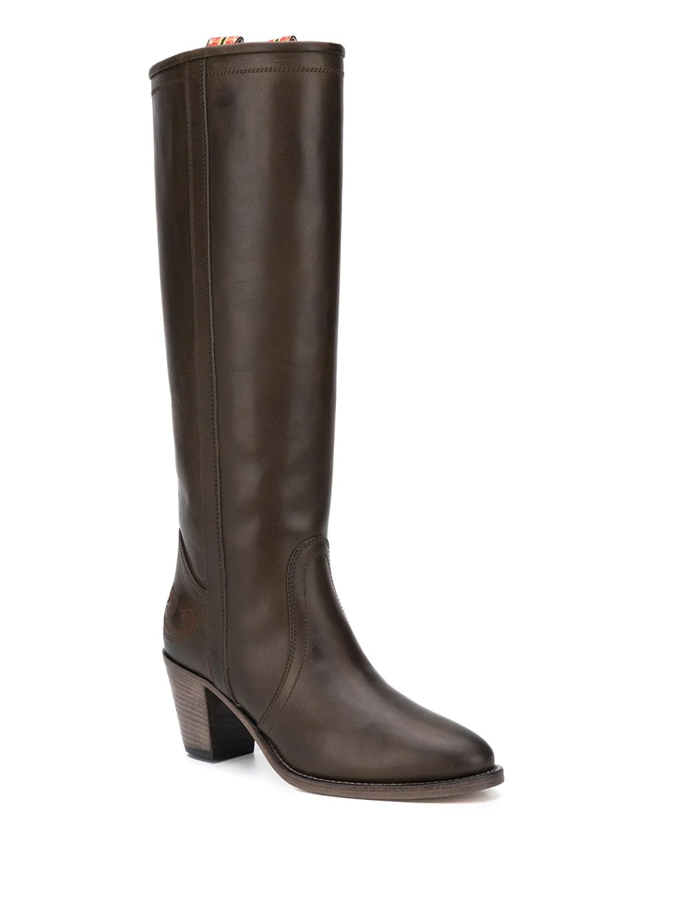 slip-on calf leather boots - 2