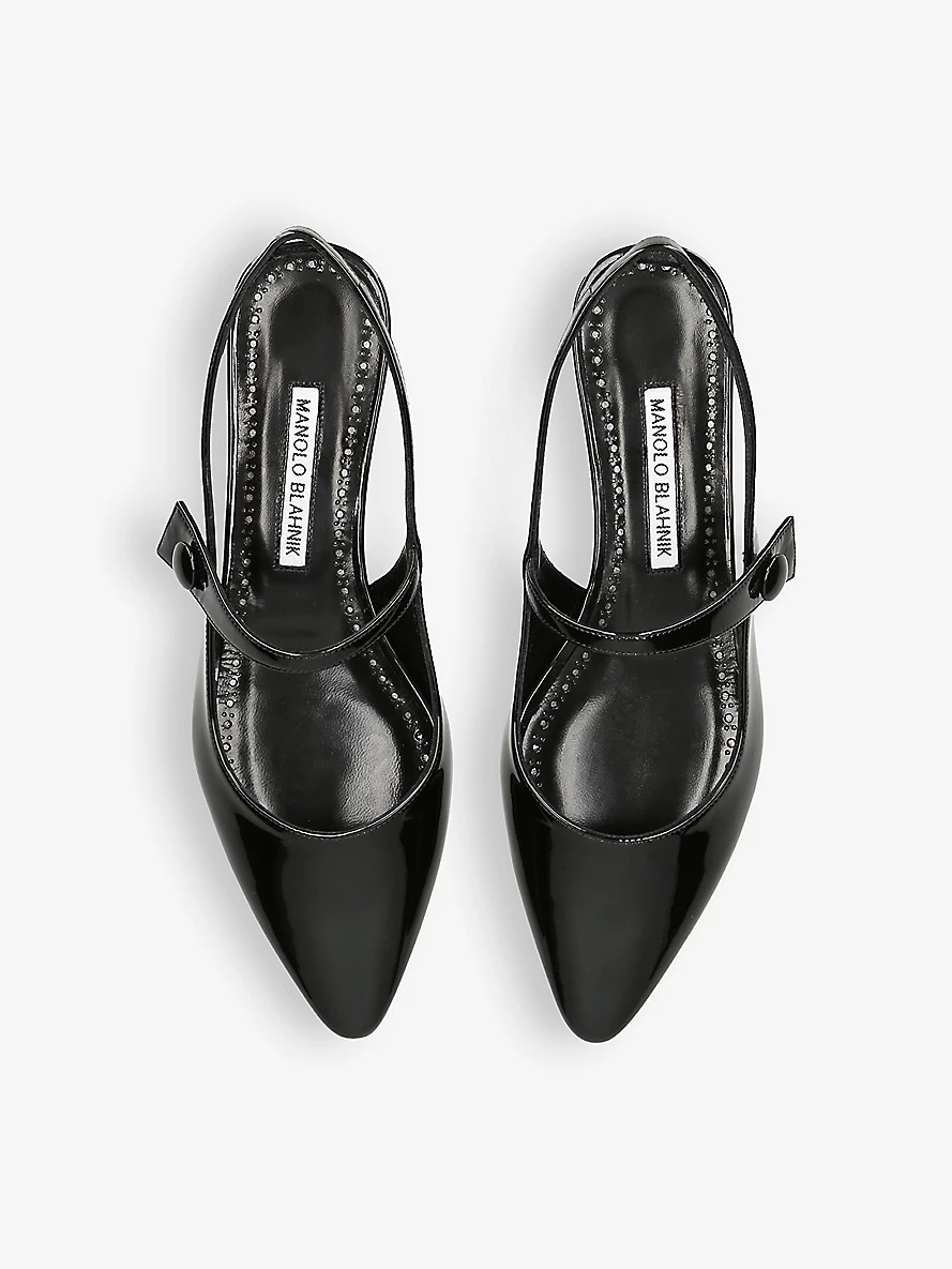 Didion patent-leather flats - 2