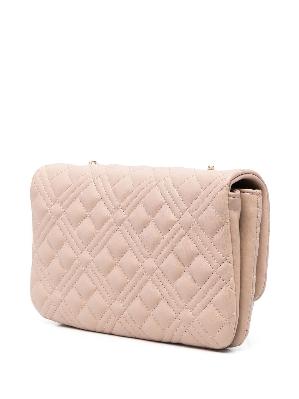 logo-plaque quilted crossbody bag - 3