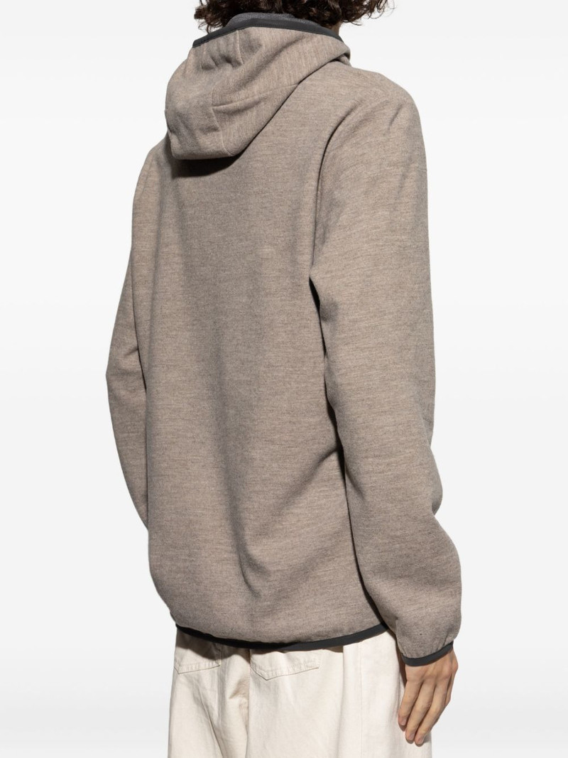 trimmed-edges wool hoodie 4