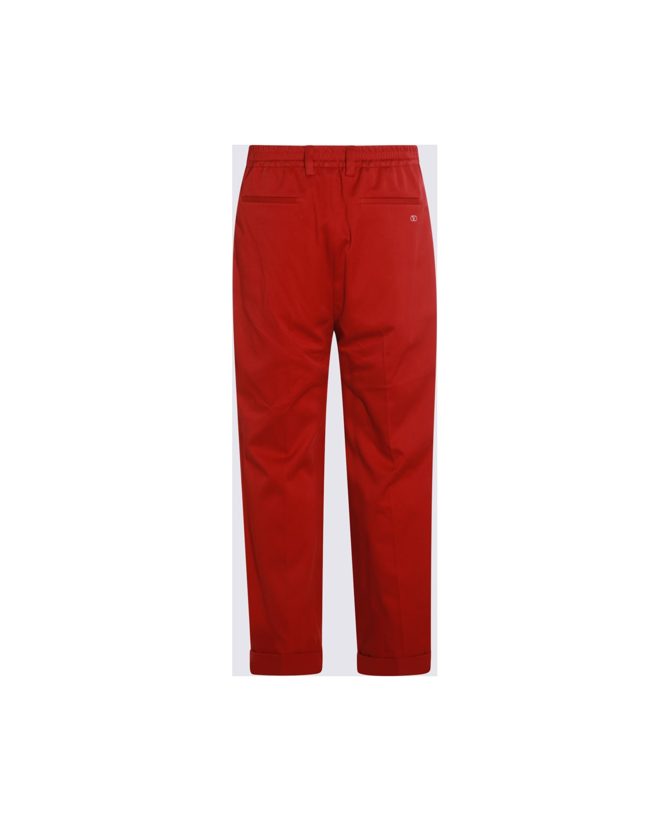 Red Cotton Pants - 2