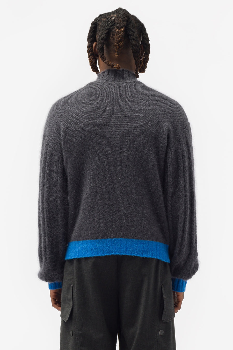 Kiko Kostadinov Mariann Jumper in Grey/Blue | notreshop | REVERSIBLE