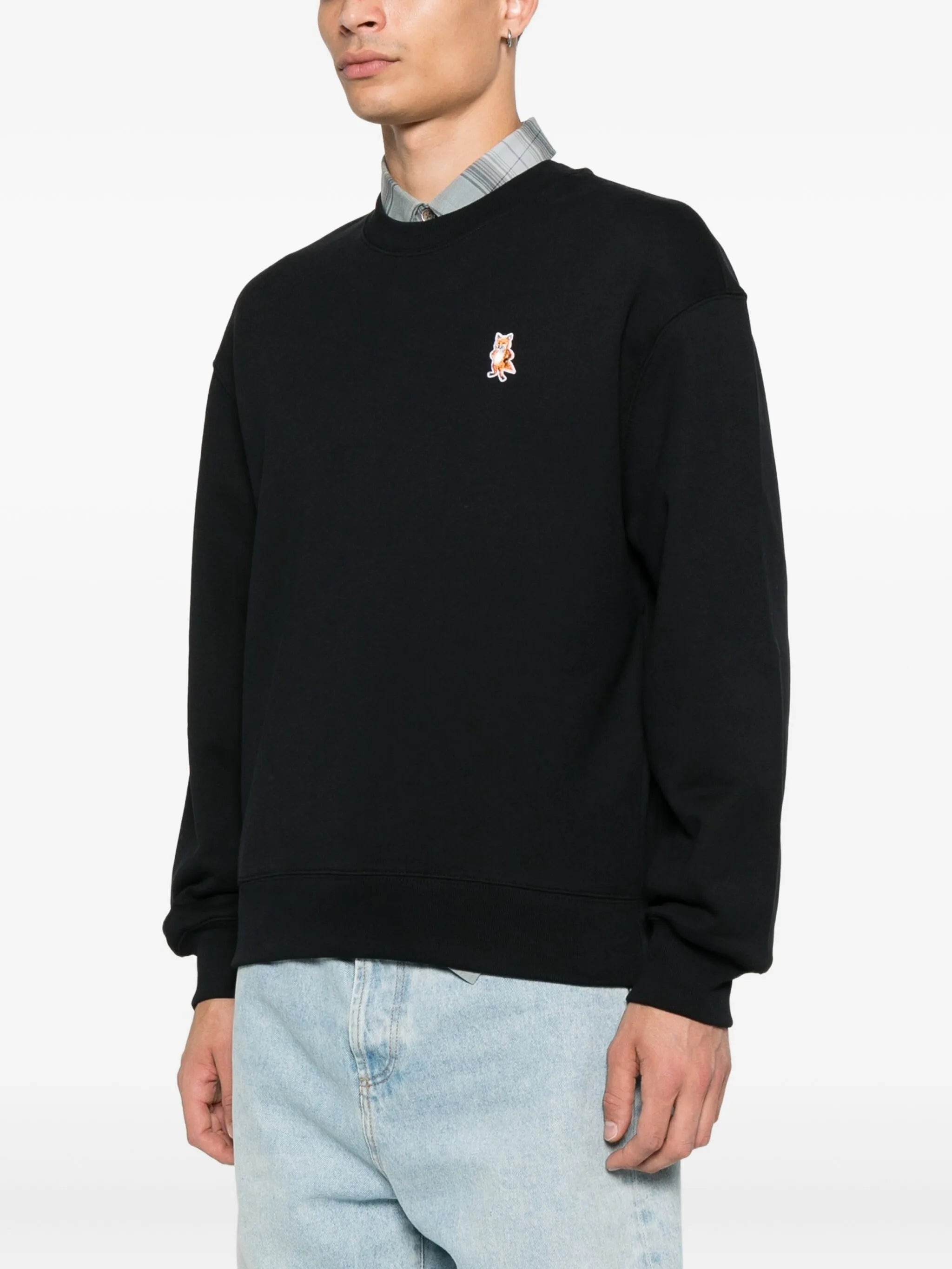 Maison Kitsuné Fox-embroidered Cotton Sweatshirt - 2