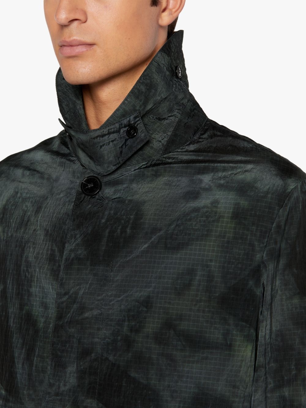 TORRENTIAL BLACK TIE DYE NYLON RAINCOAT | GMM-218 - 5