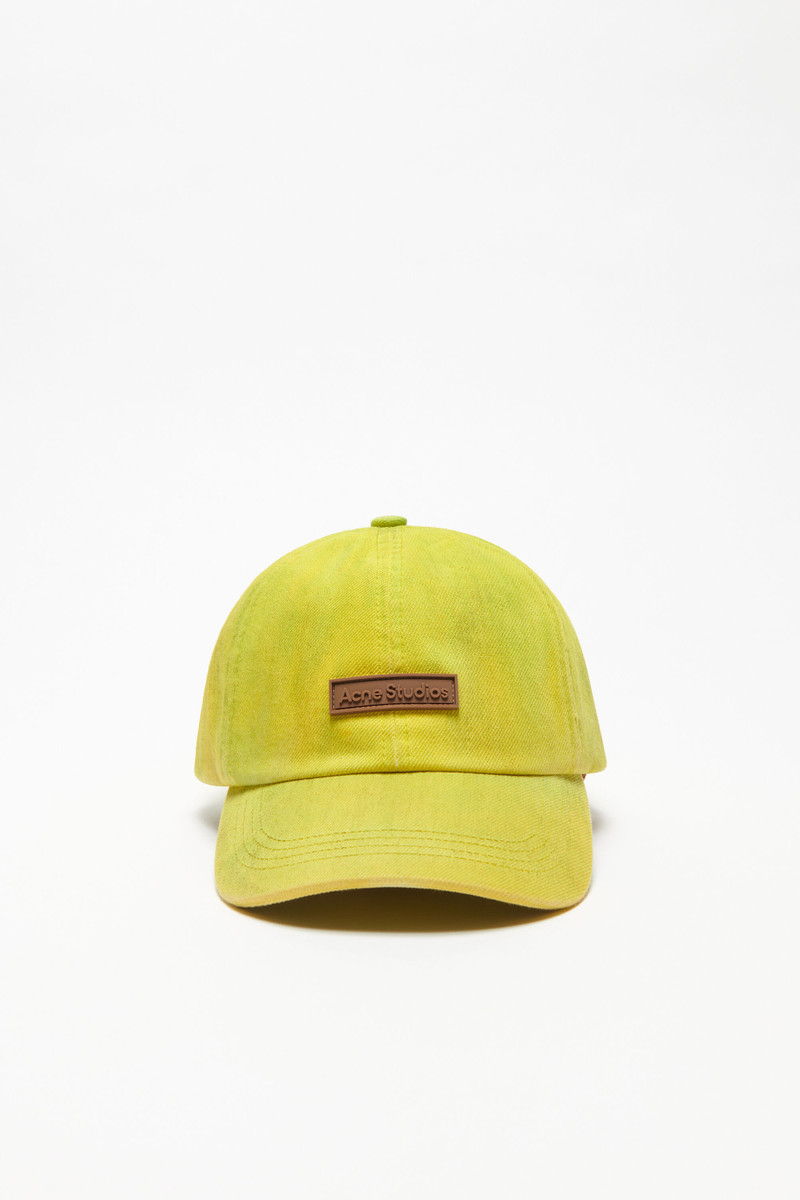 Denim cap - Neon yellow 1