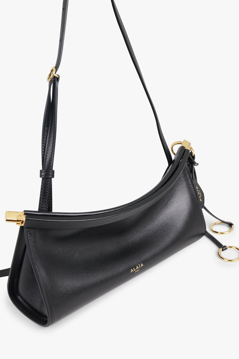 EAST/WEST SMALL BAGUETTE BAG | BLACK - 4