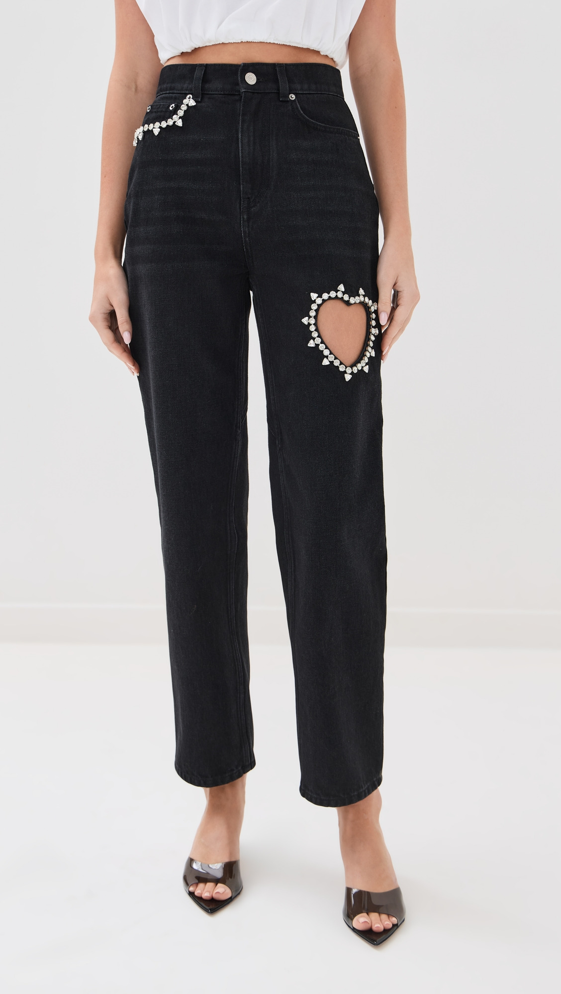 Crystal Heart Jeans - 2
