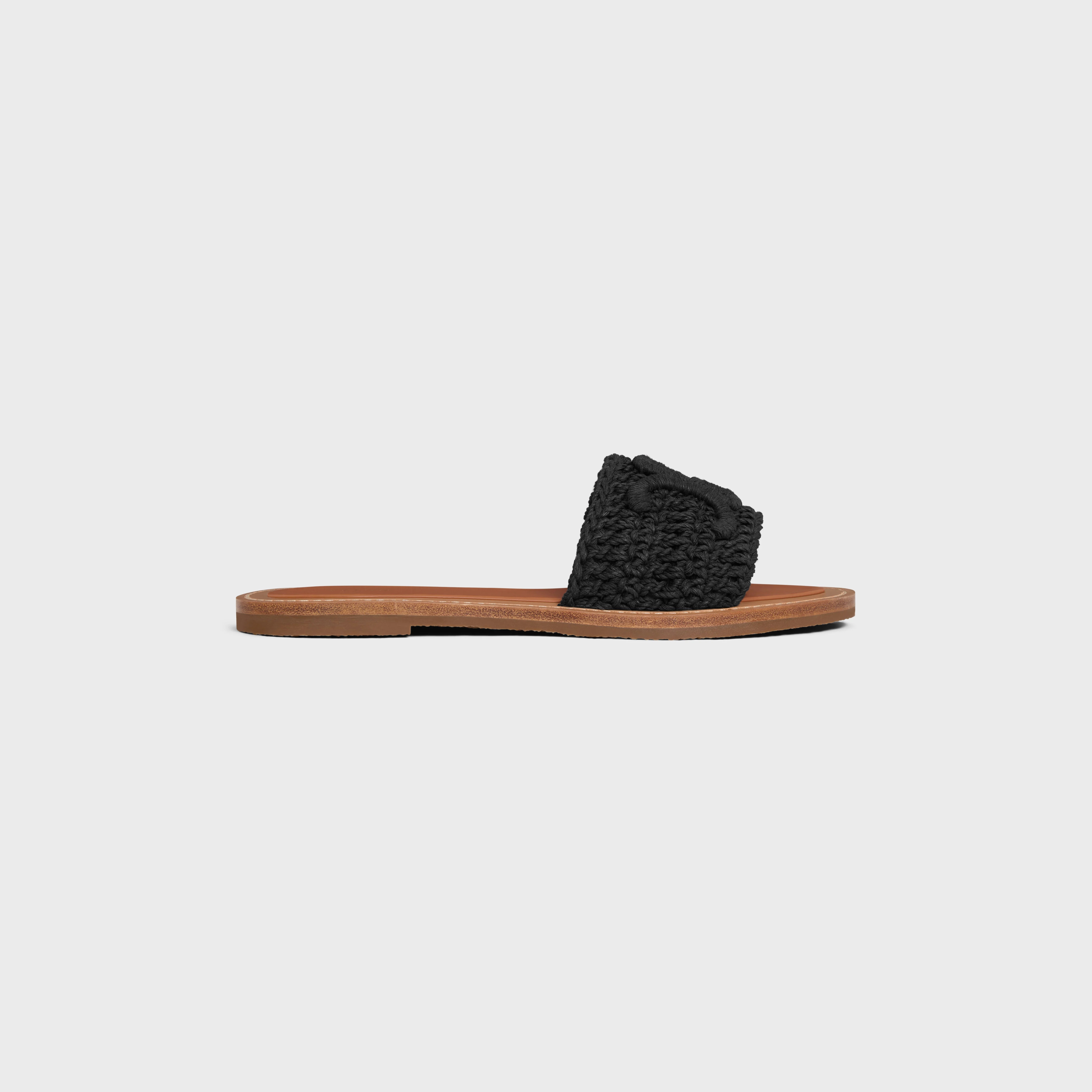 CELINE LYMPIA MULE in TRIOMPHE KNITTED COTTON - 1