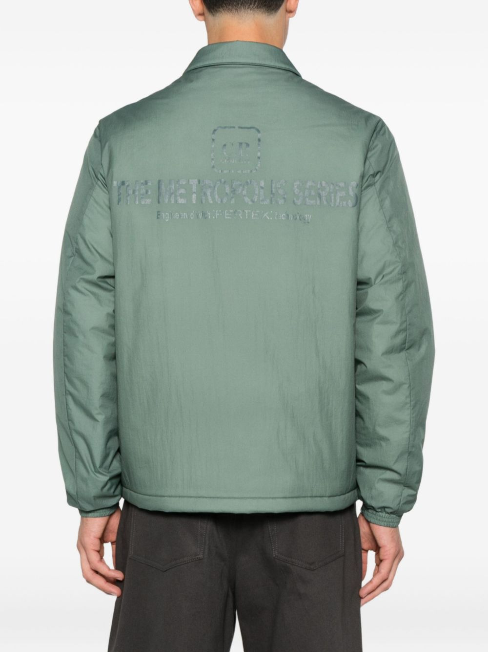panelled buttoned jacket - 4