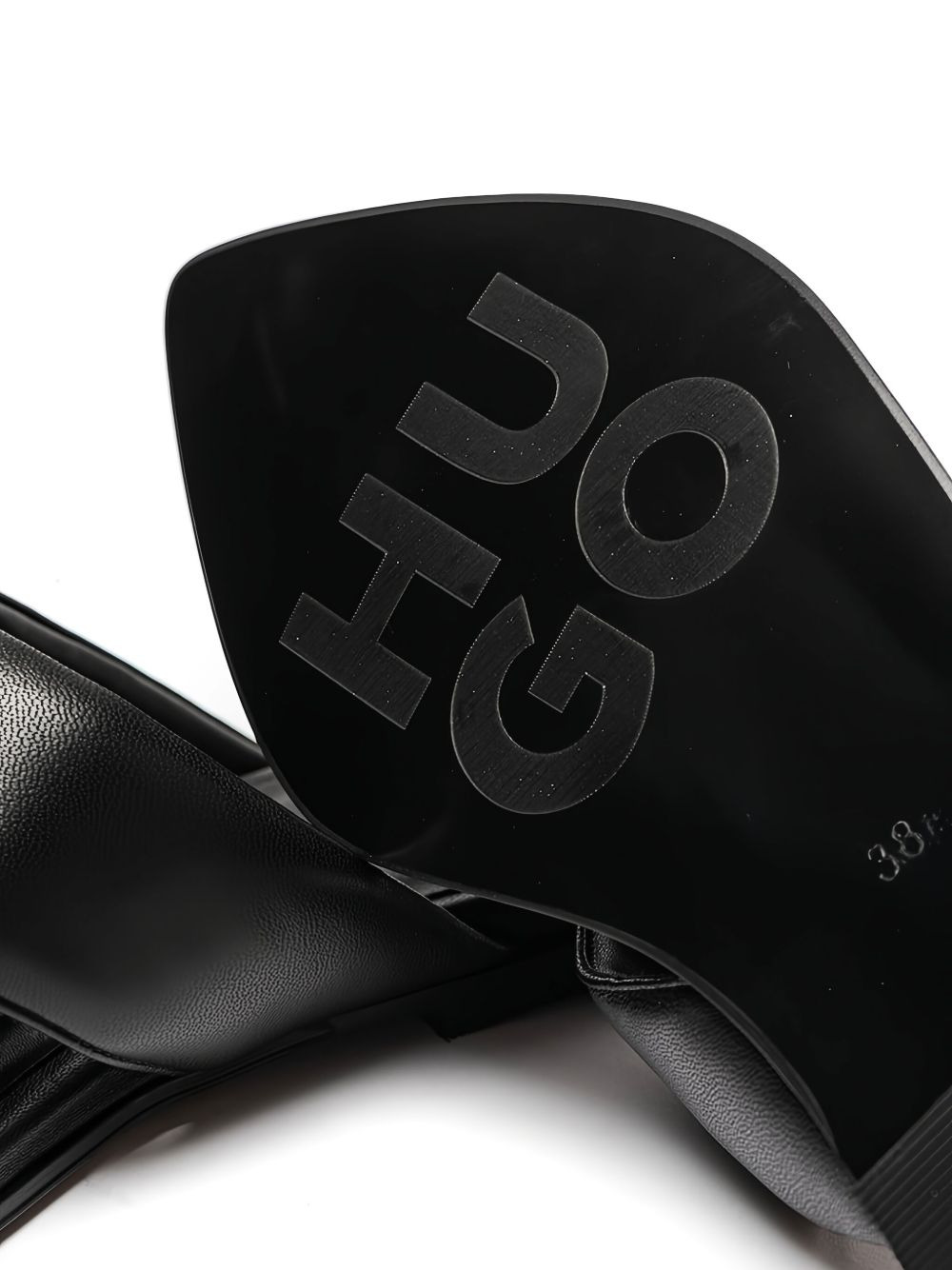 logo-embossed pointed-toe sandals - 3