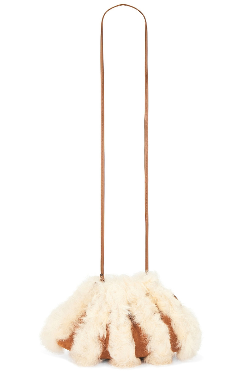 ULLA JOHNSON Adria Pleated Wave Mini Crossbody outlook