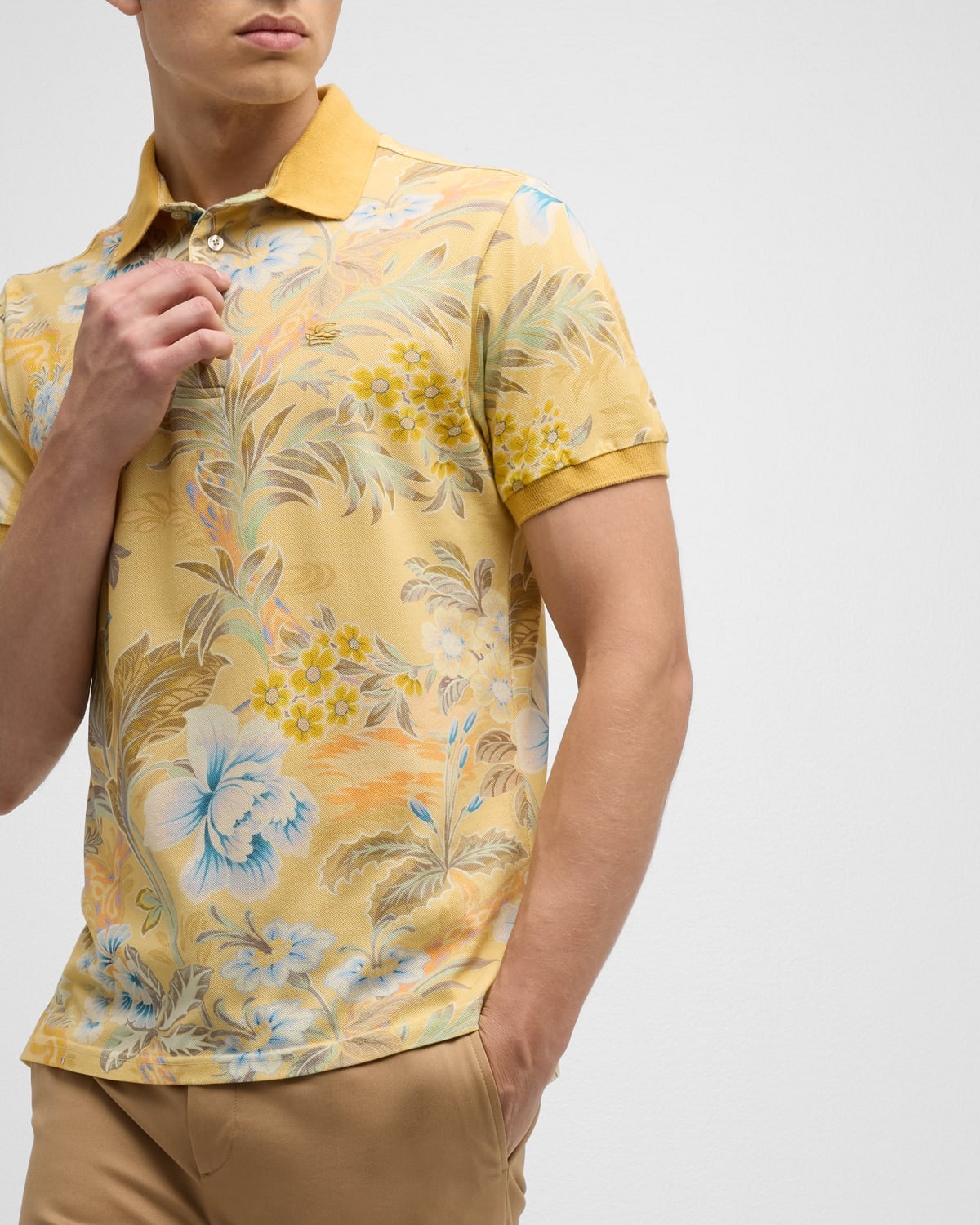 Men's Floral-Print Polo Shirt - 6