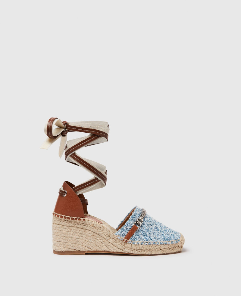 Gaia Bouclé Platform Espadrille Wedges - 1