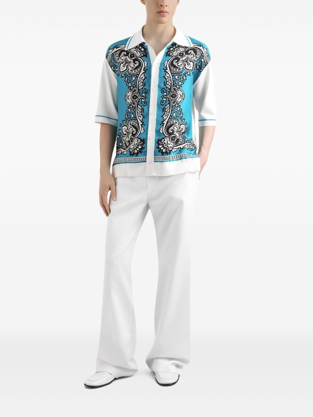 bandana-print shirt - 2