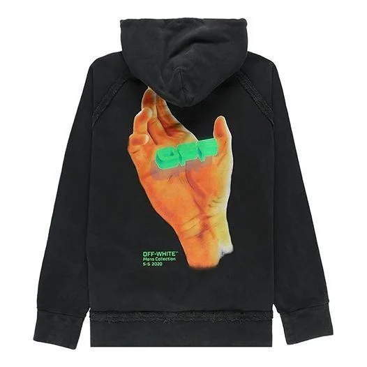 남자 검정 OMBB057R20E300131088를 위한 떨어져 백색 손 로고 Incompiuto - 1