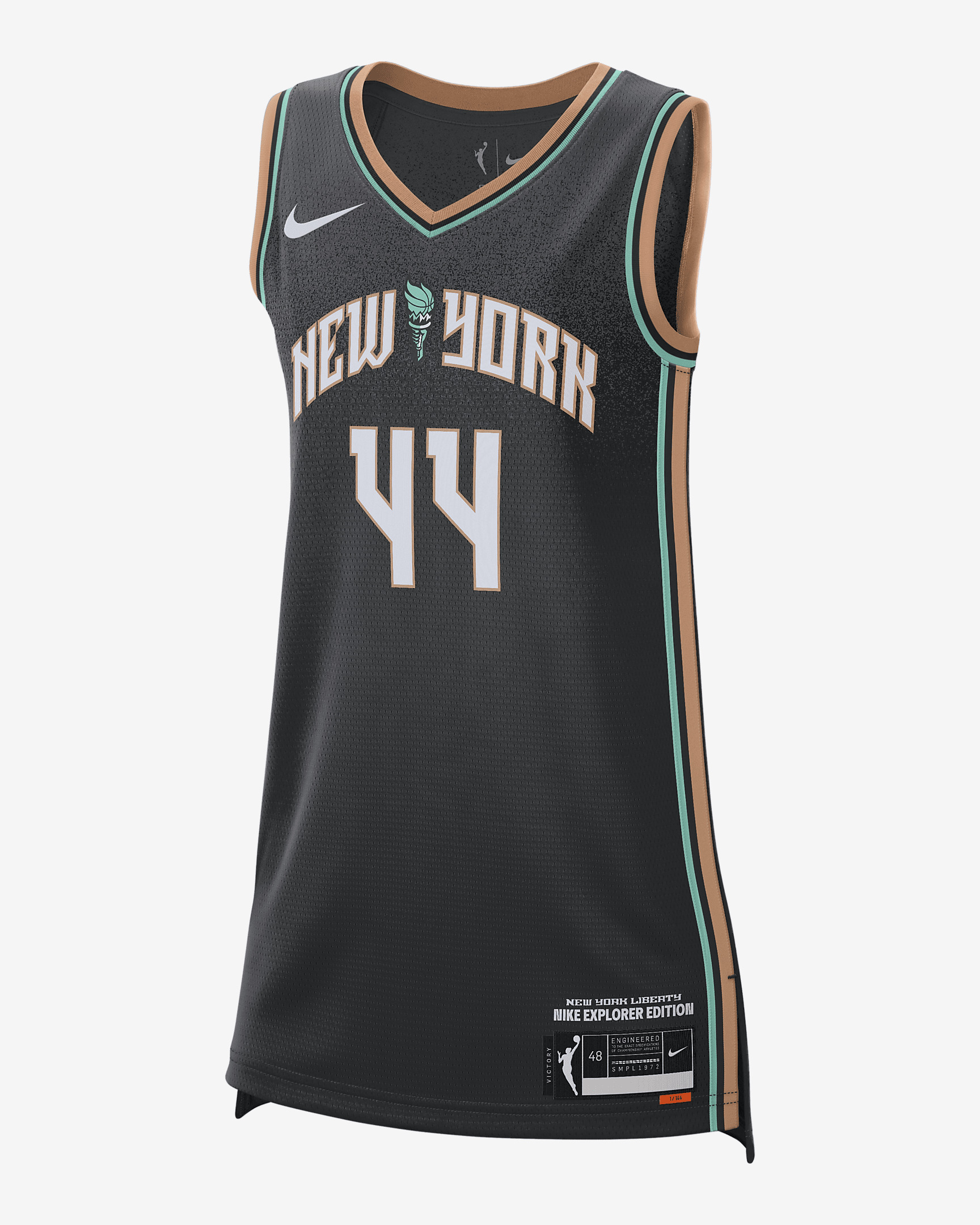 New York Liberty Explorer Edition Nike Women's Dri-FIT WNBA Victory Jersey - 1