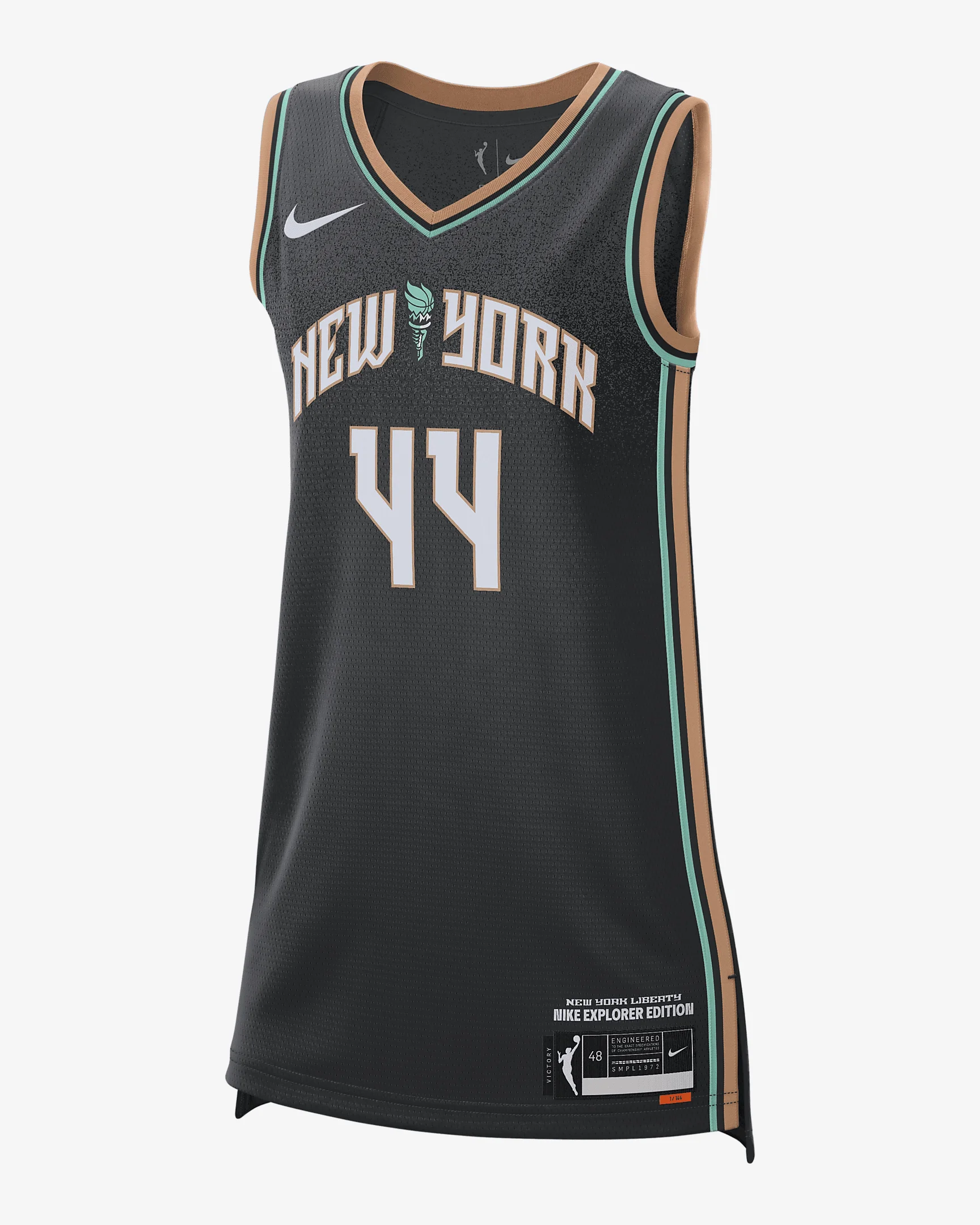 New York Liberty Explorer Edition Nike Women's Dri-FIT WNBA Victory Jersey - 1