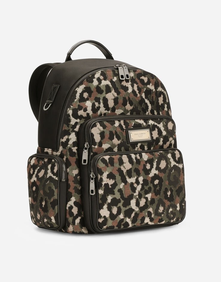 Camouflage jacquard backpack - 3