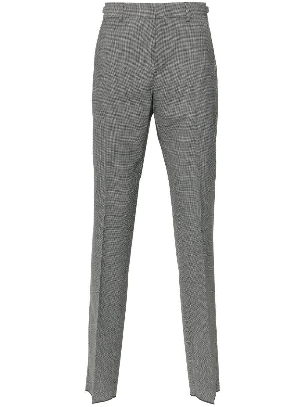 dogtooth-pattern tailored trousers - 1