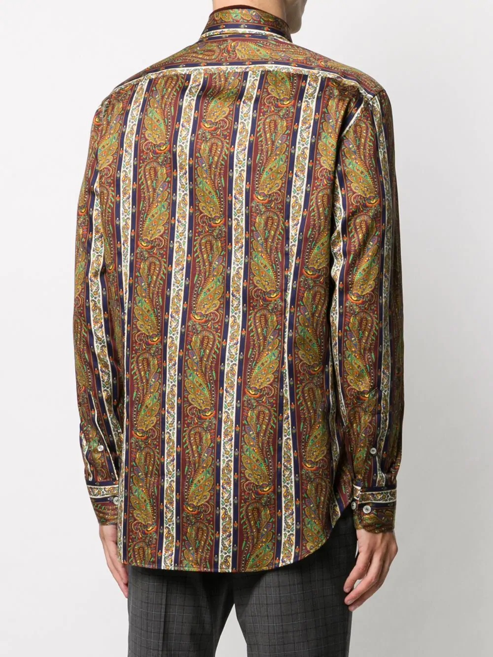 paisley-print cotton shirt - 4