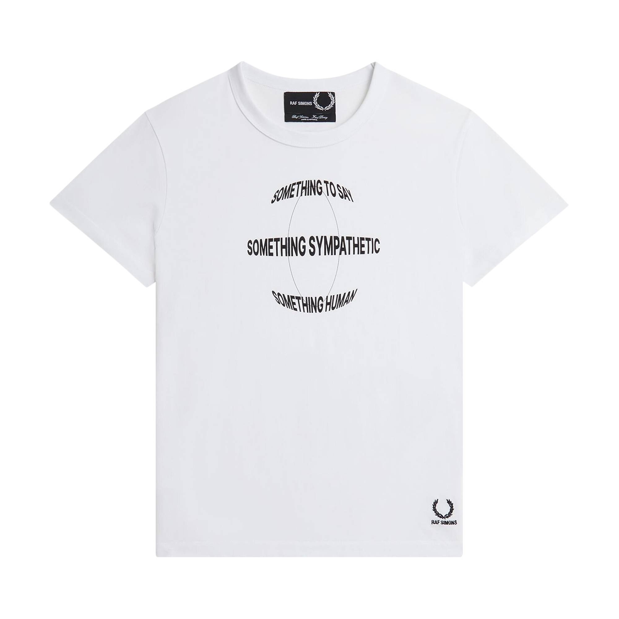 Fred Perry x Raf Simons Printed Slim T-Shirt 'White' - 1