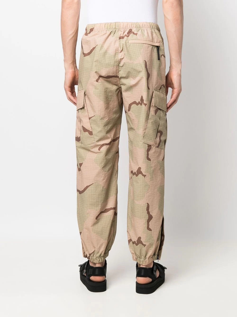 camouflage-print ripstop cargo trousers - 4