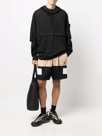 Jordan colour-block oversized track shorts outlook