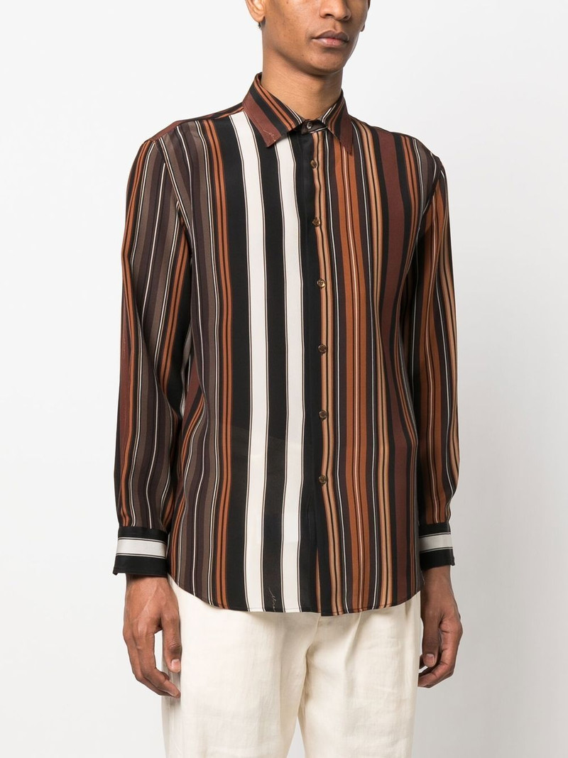 striped long-sleeve silk shirt 3