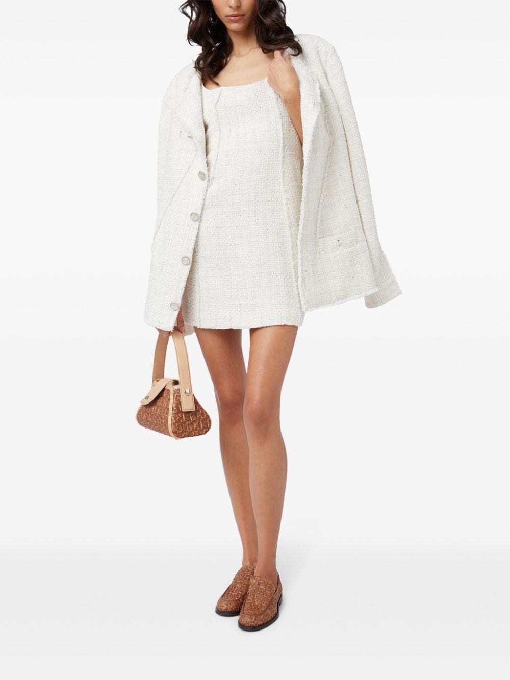 tweed mini dress - 2