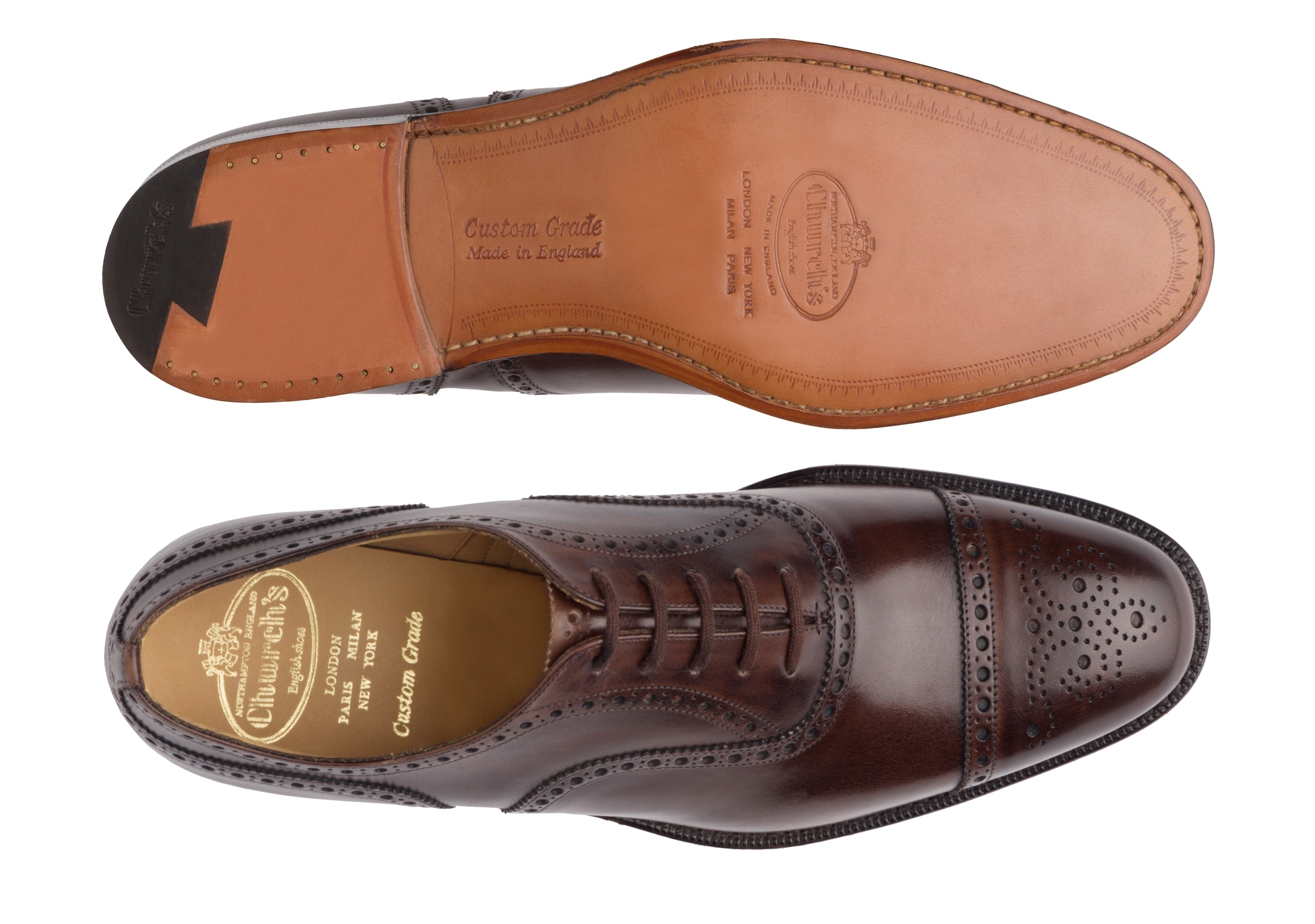 Church’s Diplomat Nevada ダークブラウン　UK8.5F Men's Nevada Leather Oxford Brogue ideal for Business | Church's