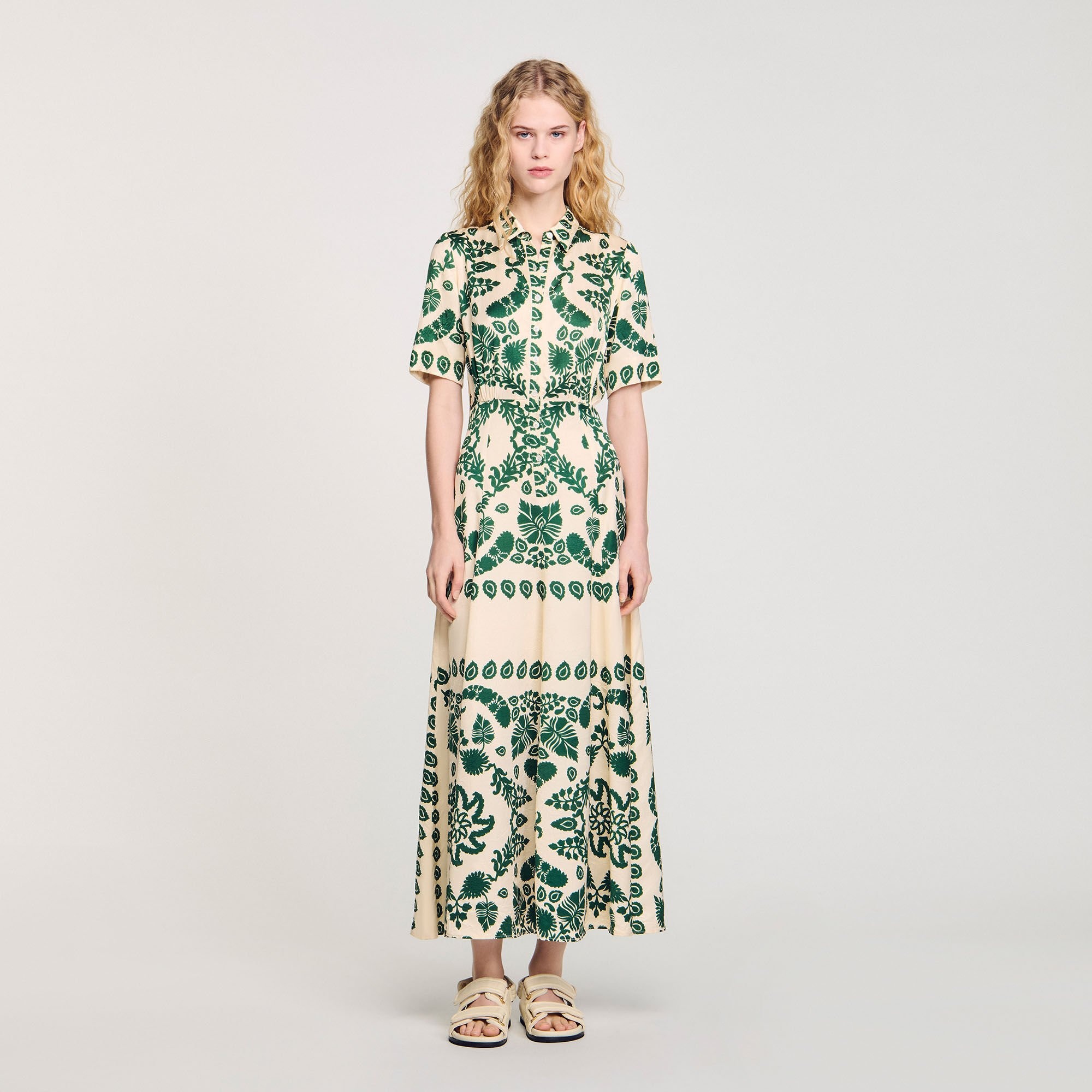 FLORAL PRINT MAXI DRESS - 2