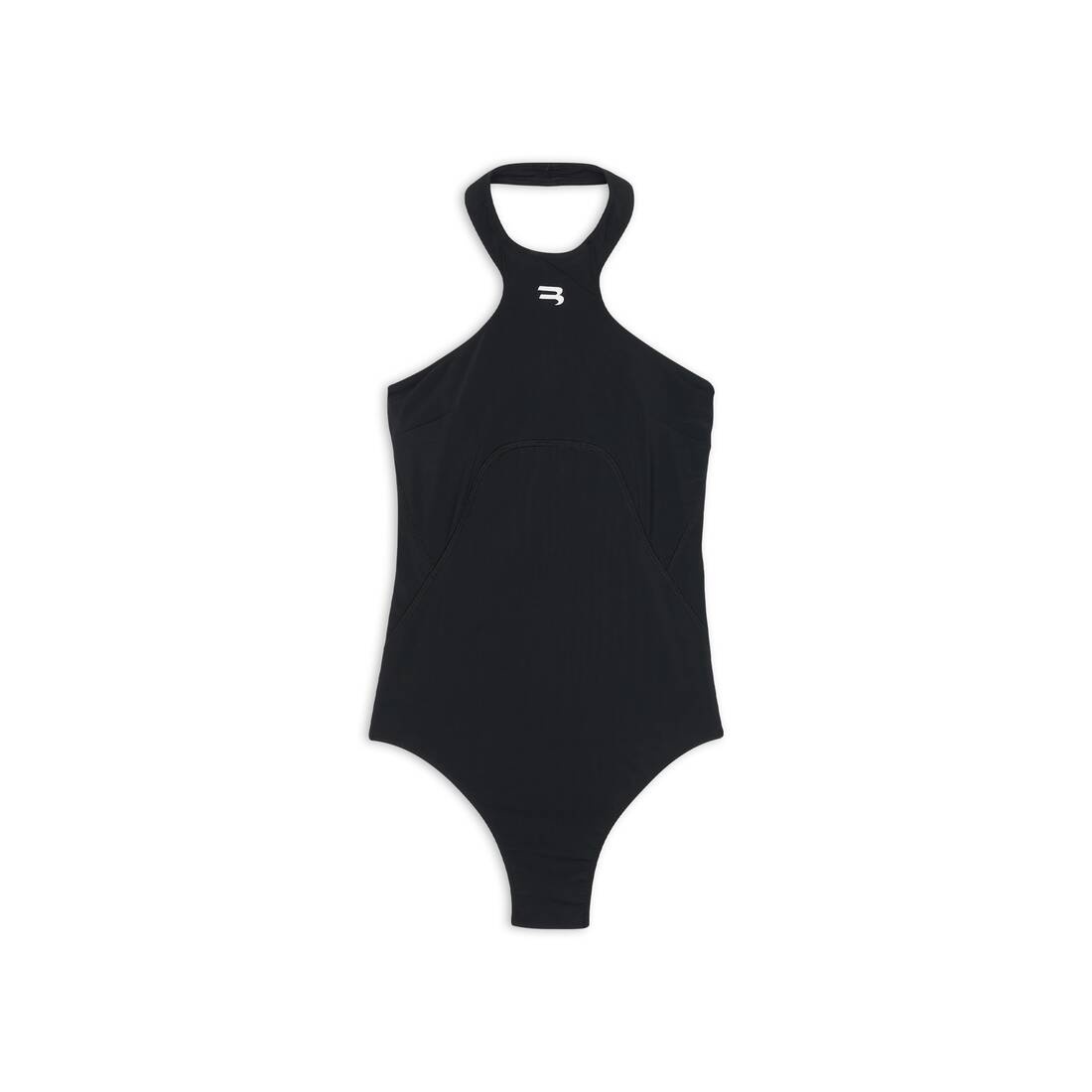 BALENCIAGA Women s Sporty B Swimsuit in Black REVERSIBLE