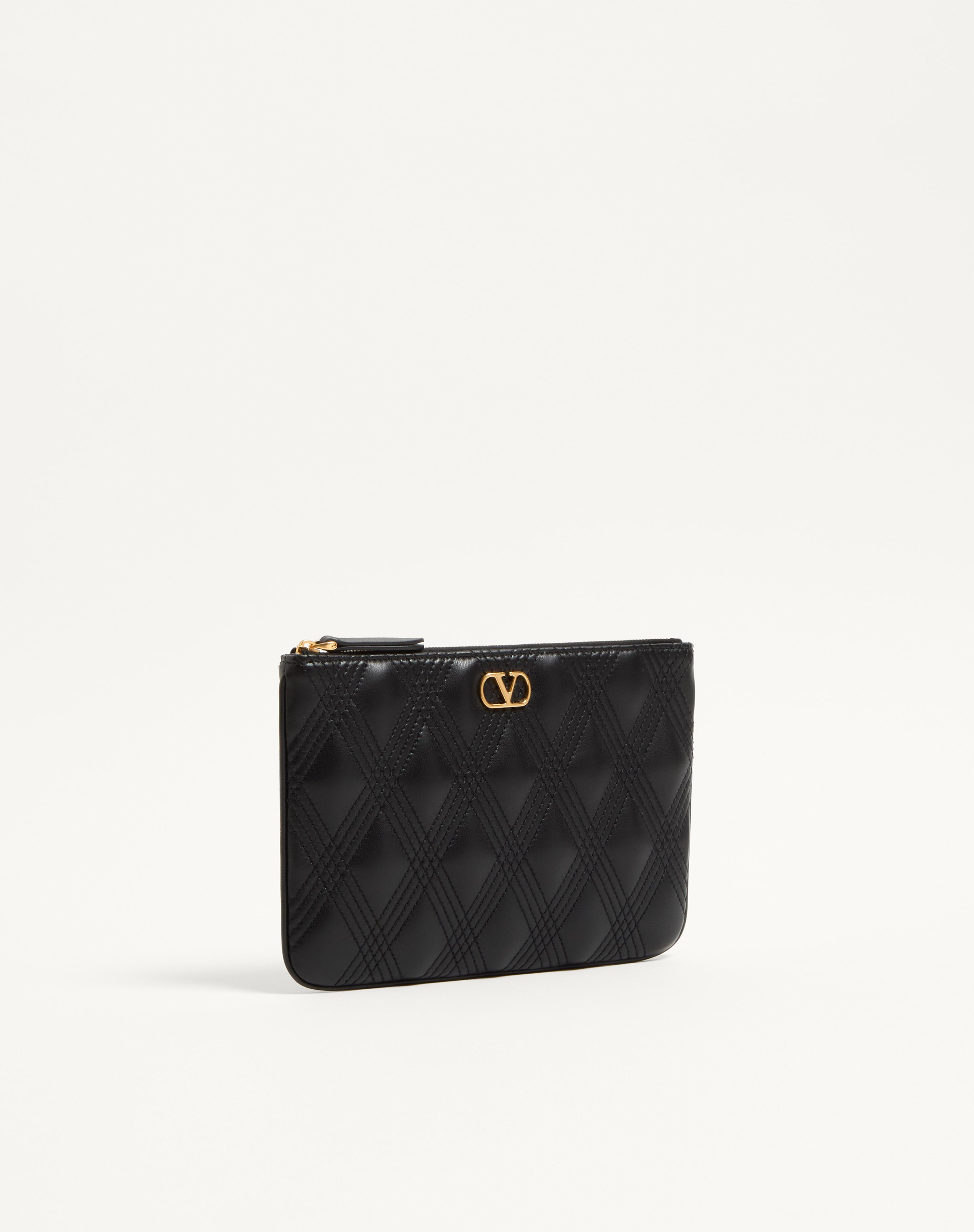 VALENTINO GARAVANI QUILTIE 67 POUCH IN QUILTED NAPPA LEATHER - 3