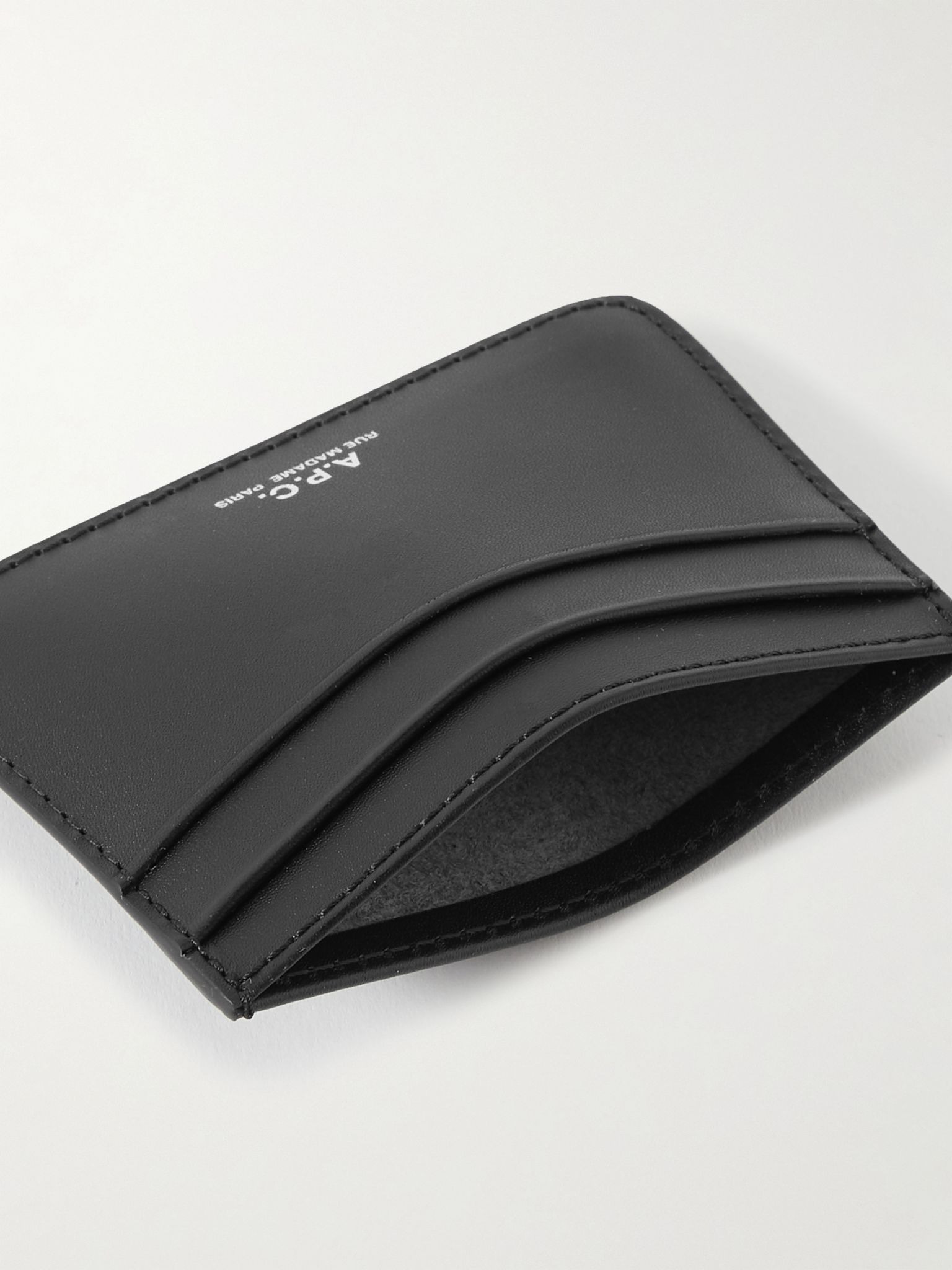 Logo-Debossed Leather Cardholder Black - 4