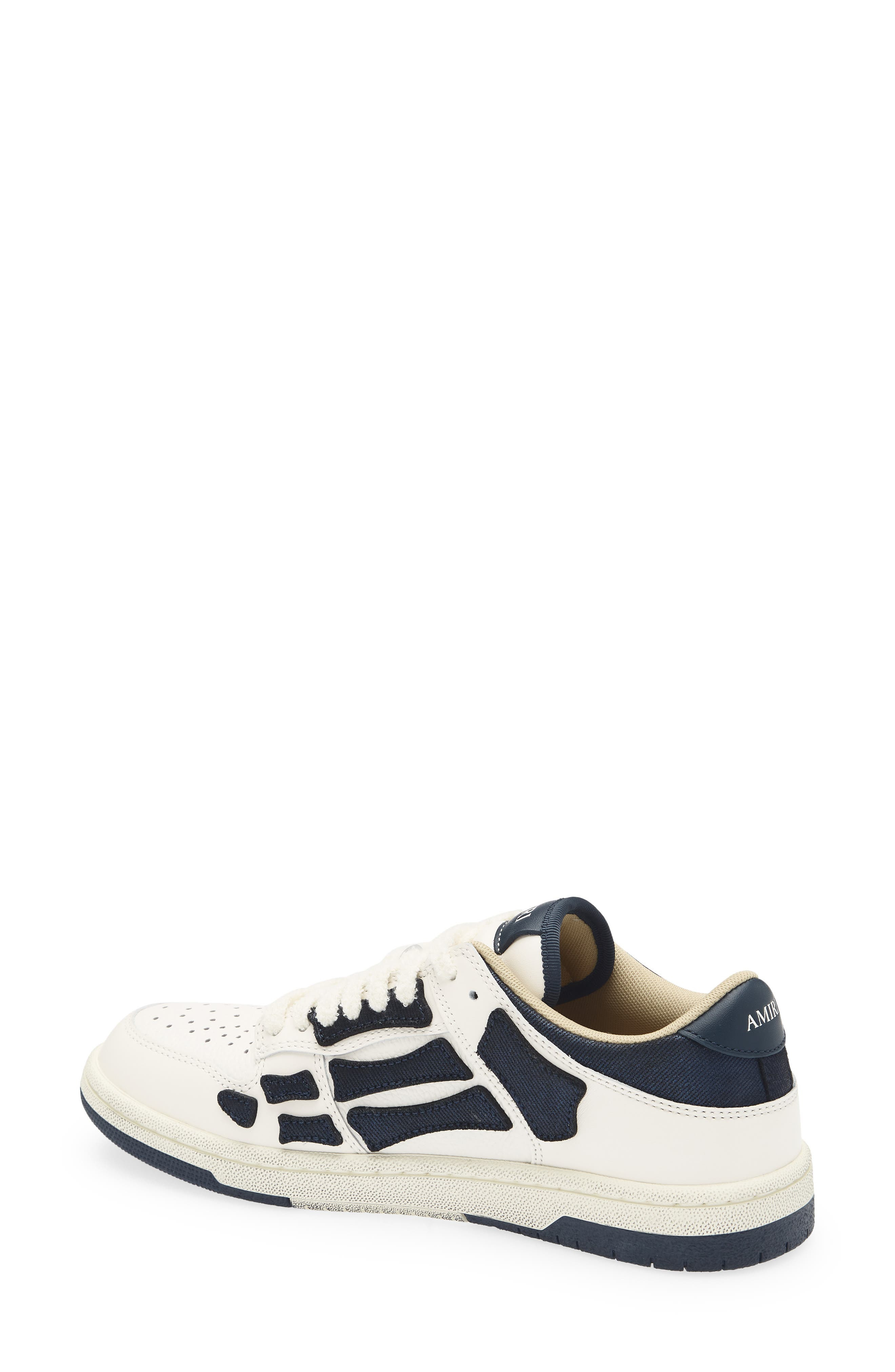 AMIRI Denim Skel Low Top Sneaker in Wet Shimmer at Nordstrom - 2